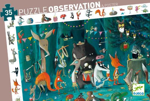 Casse-tête 35 pièces observation Djeco - L'orchestre