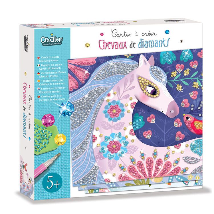 Broderie de diamant crealign - Chevaux de diamants