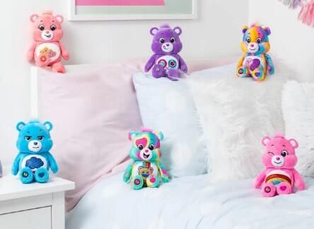 Care bears Calinours - Peluche 9 po avec brillant sur le ventre