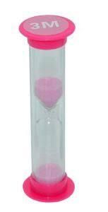 Sablier rose 3 minutes