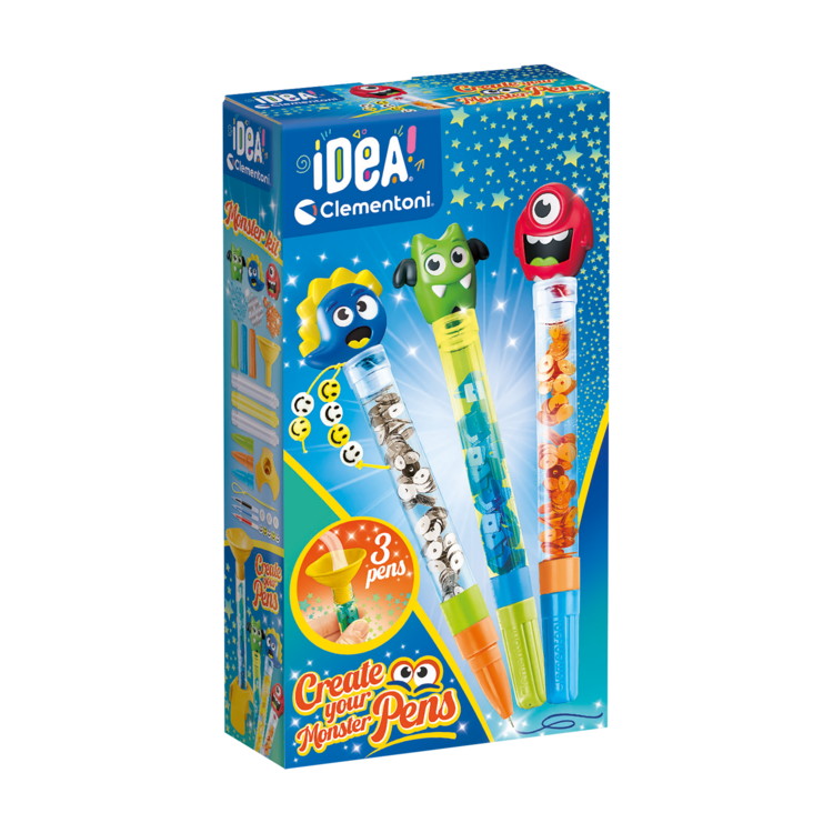 Clementoni Idea - Crée tes stylos: Monstres