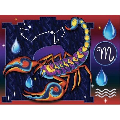Broderie diamants Jacarou: Scorpion