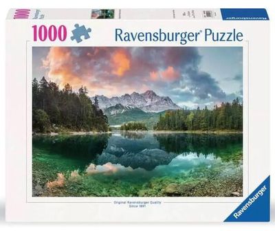 Casse-tête 1000 pièces Ravensburger - Zugspitze at the Eibsee , Germany