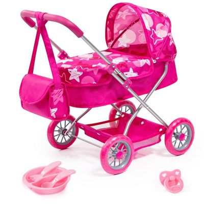 Smarty - Poussette pour poupées rose