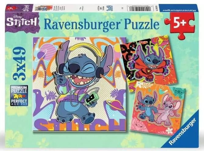 Casse-tête 3 x 49 pièces Ravensburger - Jouer toute la journée