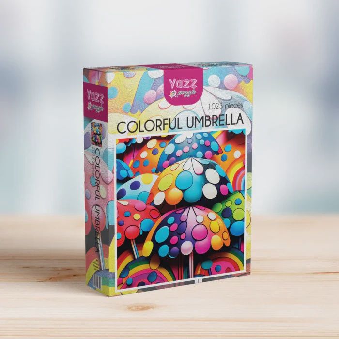 CASSE-TÊTE 1023 PIÈCES YAZZ - COLORFUL UMBRELLA