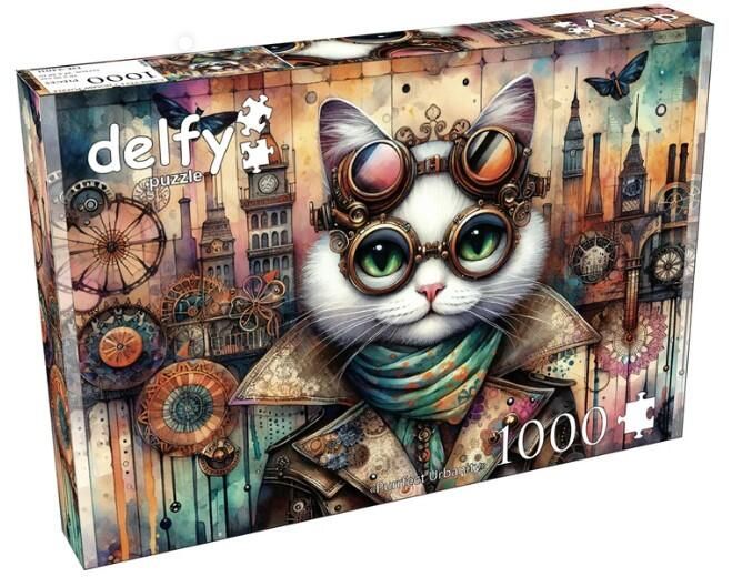 Casse-tête 1000 pièces Delfy - Purrfect urbanity