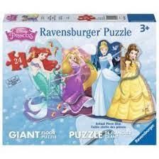 Casse-tête 24 pièces de plancher Ravensburger - Jolies princesses