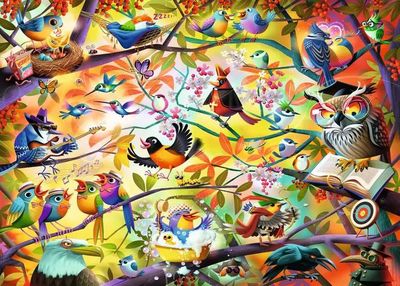 Casse-tête 1000 pièces Ravensburger - Busy Birdies