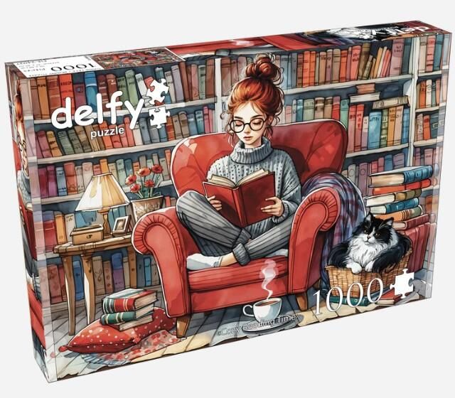 Casse-tête 1000 pièces Delfy - Cozy Reading Time