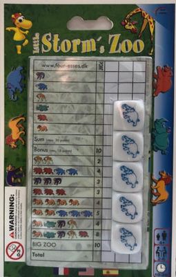 Jeu dés little storm - Zoo