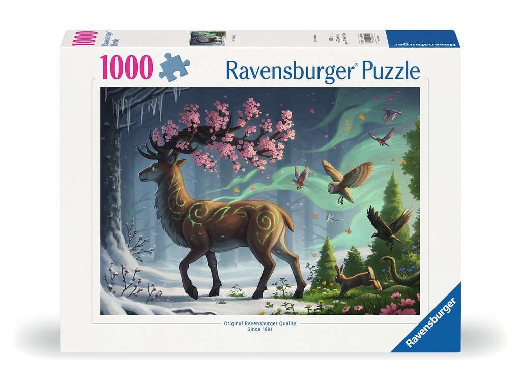 Casse-tête 1000 pièces Ravensburger - Le cerf du printemps