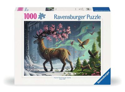 Casse-tête 1000 pièces Ravensburger - Le cerf du printemps