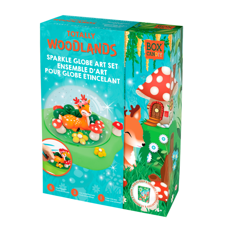 Box candiy: Totally woodlands - Ensemble d'Art globe étincellant