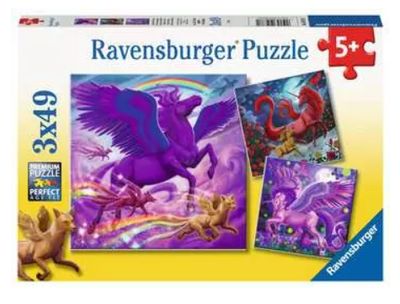 Casse-tête 3 x 49 pièces Ravensburger - Créatures magiques