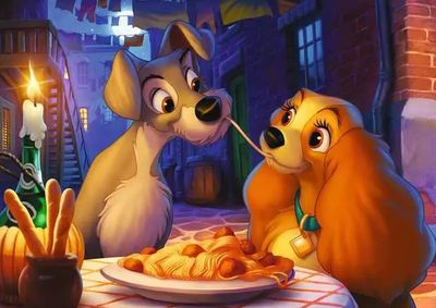 Casse-tête 1000 pièces Ravensburger Disney - La Belle et le Clochard