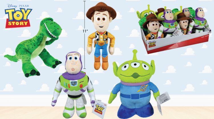 Peluche histoire de jouet - Buzz, Rex, Woody ou Alien