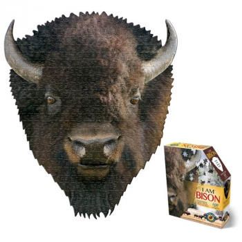 CASSE-TÊTE 550 PIÈCES FORME TÊTE D'ANIMAUX - I AM BISON (BISON)
