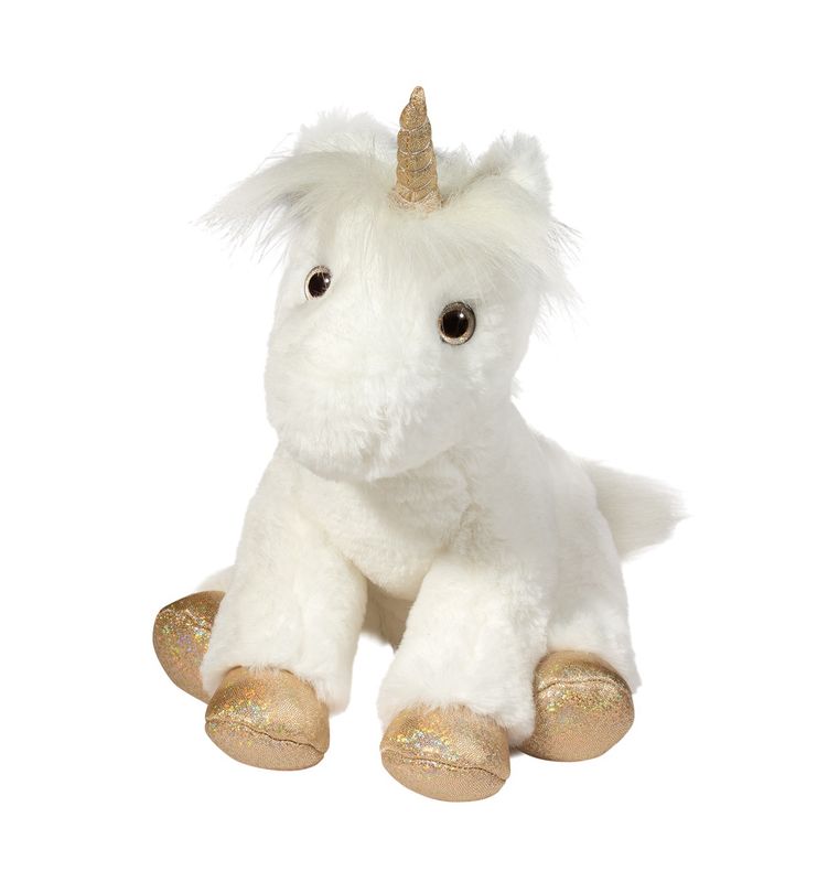 PELUCHE DOUGLAS - ÉLODIE LA LICORNE BLANCHE