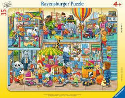 Casse-tête 35 pièces sur cadre Ravensburger - Le magasin de jouet des animaux