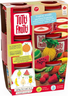 Pâte à modeler Tutti Frutti - Parfum tropicaux 6 pots