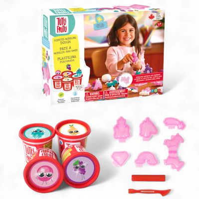 Pâte à modeler Tutti Frutti - Licornes et arc-en-ciel scintillants