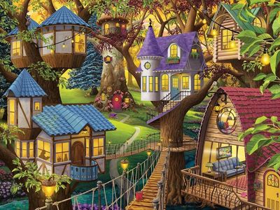 Casse-tête 1500 pièces Ravensburger - Twilight in the Treetops