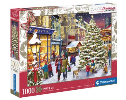 Casse-tête 1000 pièces de Noël Clementoni - Le village de Noël