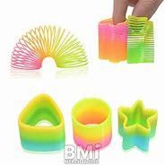 Slinky arc-en-ciel de 60mm formes assorties