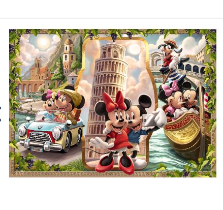 Casse-tête 1000 pièces Ravensburger - Mickey et Minnie en vacances