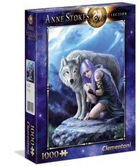 CASSE-TÊTE 1000 PIÈCES CLEMENTONI - ANNE STOKES: LE PROTECTEUR
