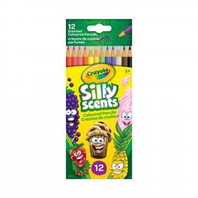 Crayola - Crayons de couleur en bois Silly Scents 12 pièces