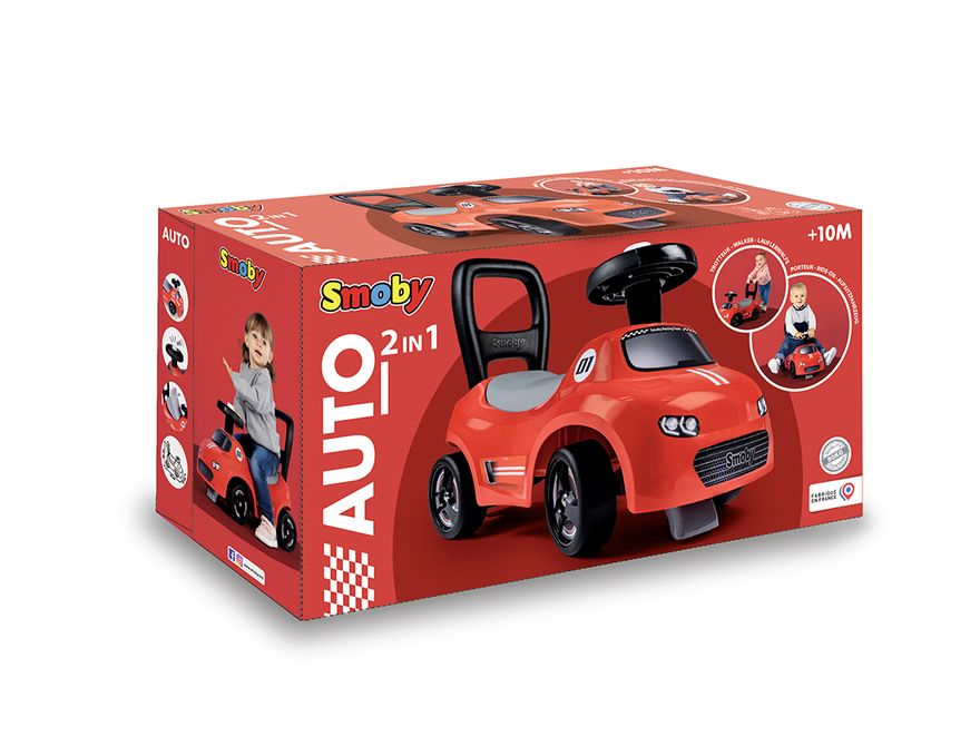 Smoby - Porteur 2-en-1 Rouge