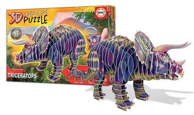 CASSE-TÊTE 3D 67 PIÈCES EDUCA - TRICERATOP