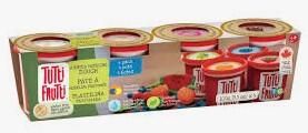Pâte à modeler Tutti fruiti sans gluten - 4 parfums gâteau