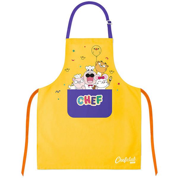 Chefclub - Tablier jaune en coton