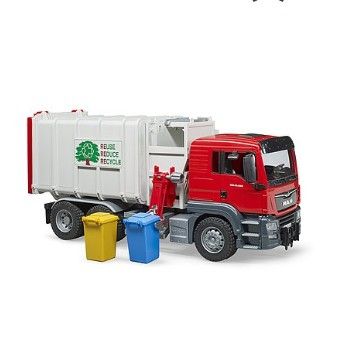 Bruder 03761 - Camion vidange rouge