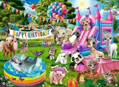 CASSE-TÊTE 100 PIÈCES RAVENSBURGER - ANNIVERSAIRE &amp; DIADÈME