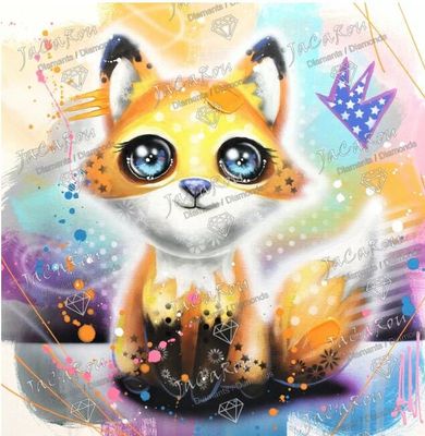 Broderie diamant Jacarou 50X50 - Frankie!