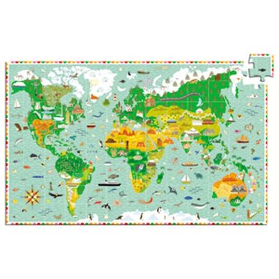 CASSE-TÊTE 200 PIÈCES D'OBSERVATION DJECO - LE TOUR DU MONDE