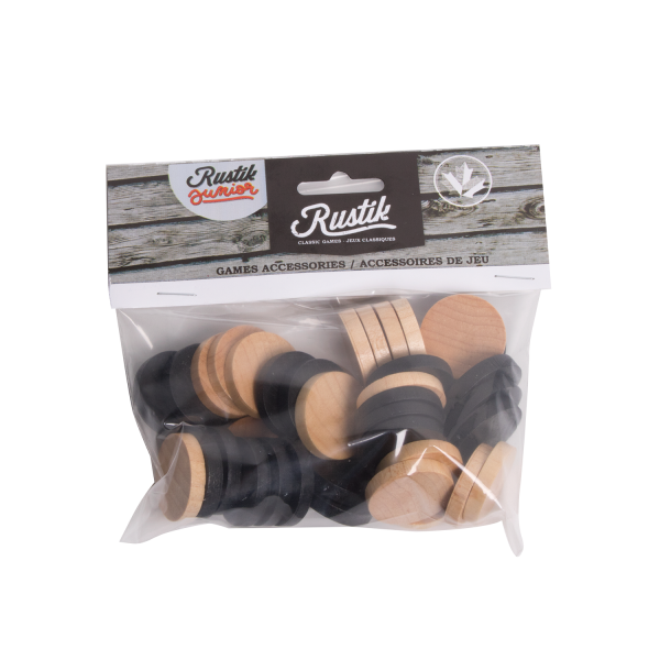 Recharge de jeu de Dame en bois
