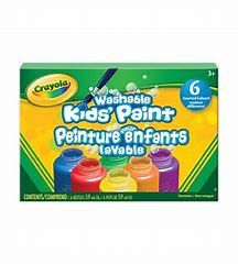 Crayola - Peinture lavable Crayola 6 pots