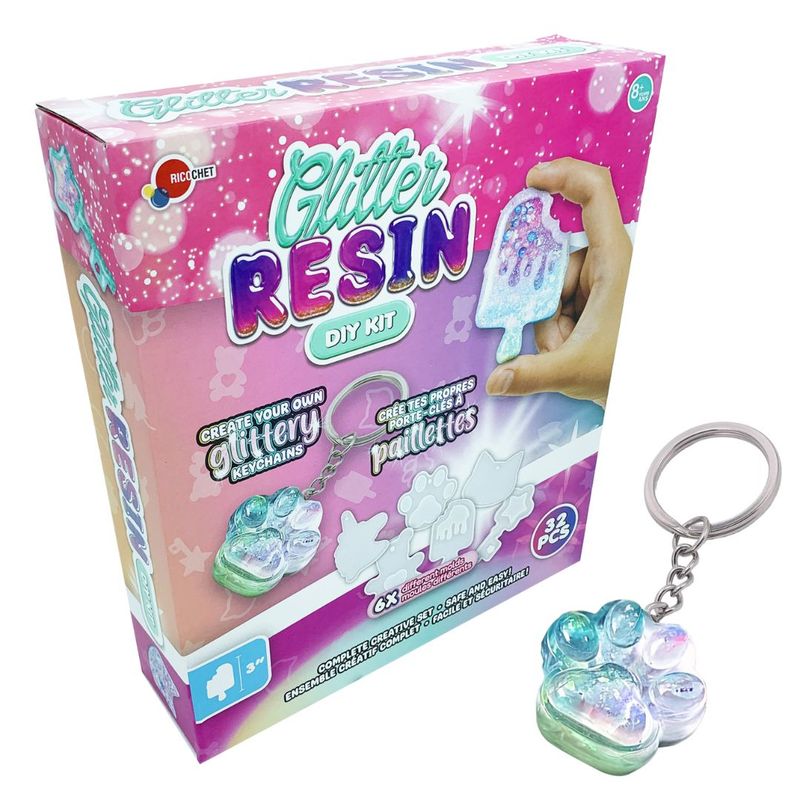 Ensemble à créer - Résine avec paillettes
