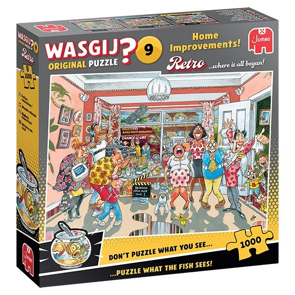 CASSE-TÊTE 1000 PIÈCES WASGIJ ORIGINAL RETRO NO 9 - PETITES RÉNOVATIONS!