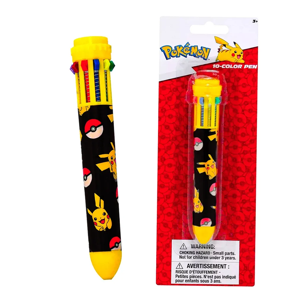 Pokémon - Crayon stylo 10 couleurs