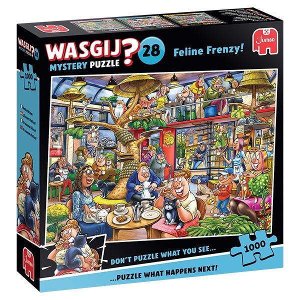 CASSE-TÊTE 1000 PIÈCES WASGIJ MYSTERY NO 28 - FOLIE FÉLINE