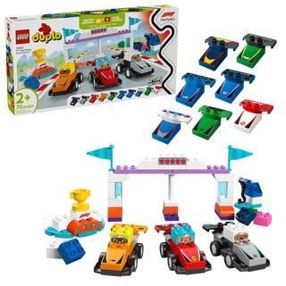 LEGO DUPLO 10445 - VOITURES DE COURSE ET PILOTES D'UNE ÉCURIE DE F1