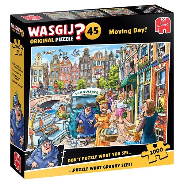 CASSE-TÊTE 1000 PIÈCES WASGIJ ORIGINAL NO45 - LA JOURNÉE DU DÉMÉNAGEMENT!