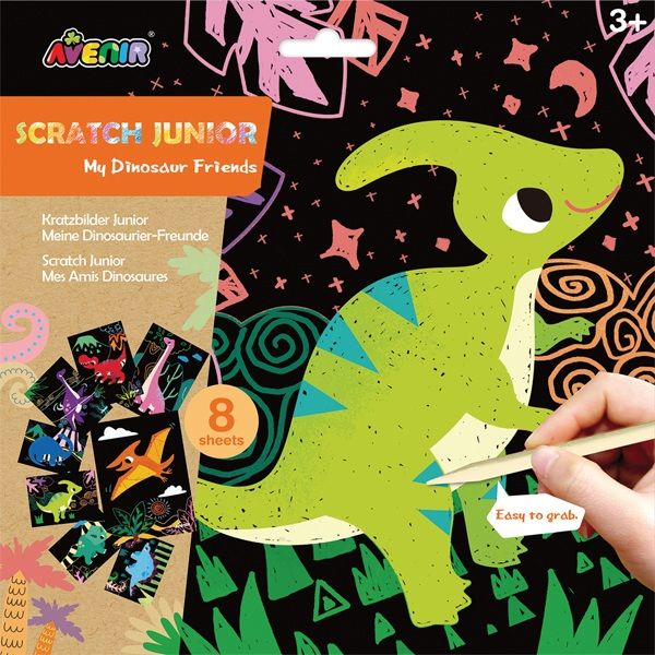 Scratch Junior cartes à gratter - Dinosaures
