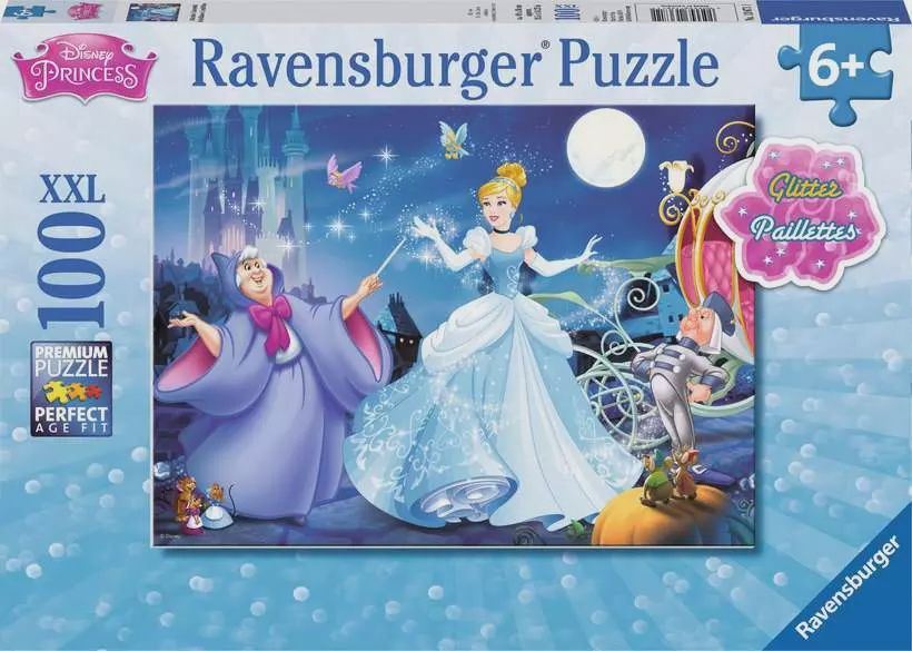 CASSE-TÊTE 100 PIÈCES RAVENSBURGER - SCINTILLANTE CENDRILLON